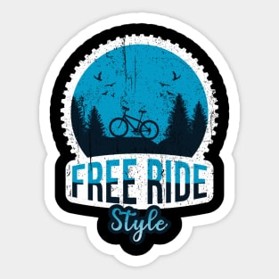 Free ride style Sticker